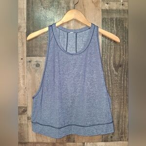 Lululemon Pace Perfect Tank Top in Midnight Navy Medium Crop Top